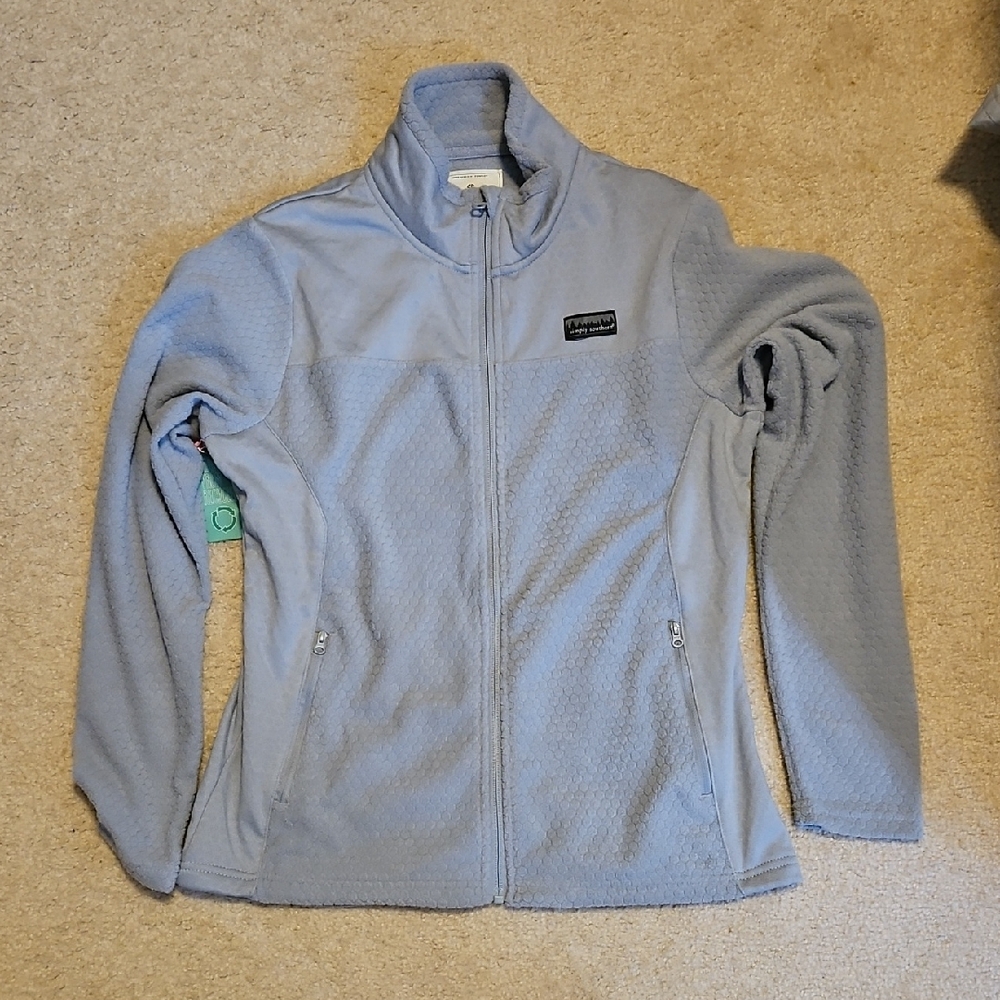 Simply Southern Blue Teddy Jacket Plush Fleece
